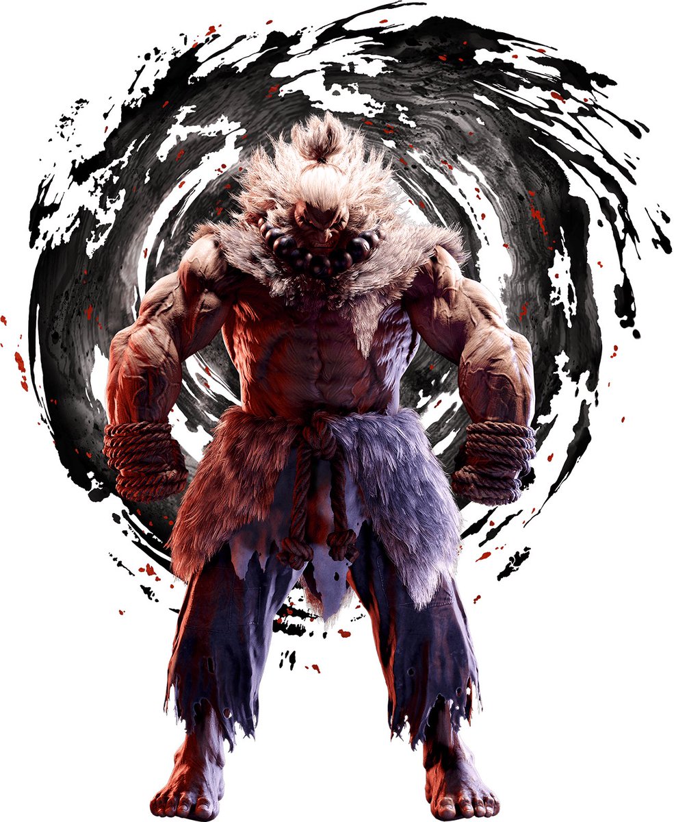 Akuma’s character artwork for Street Fighter 6.