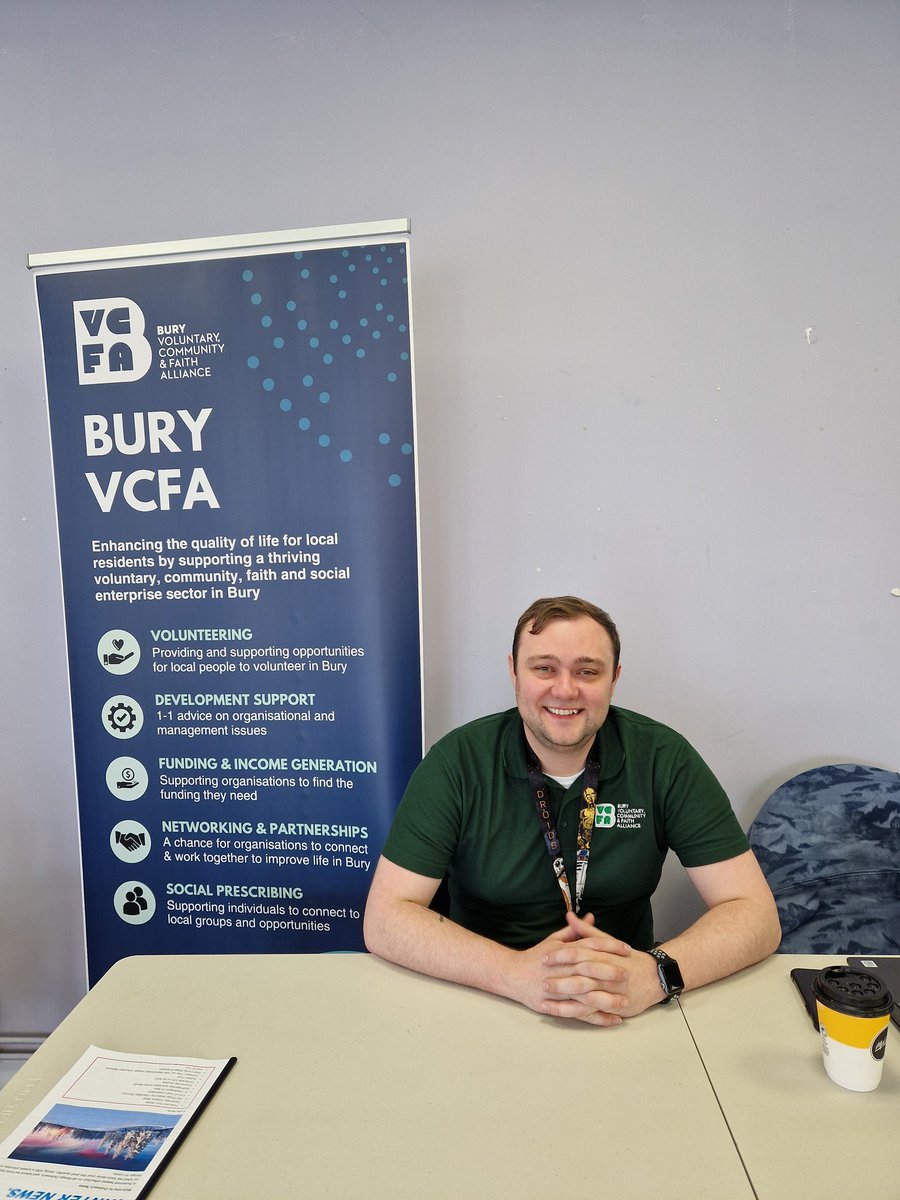 Join us at the Outreach Residential Services Volunteer Fair, happening now for the next few hours! Discover volunteering opportunities in Radcliffe and across Bury today! 😀🎊👏 @OutreachSupport
