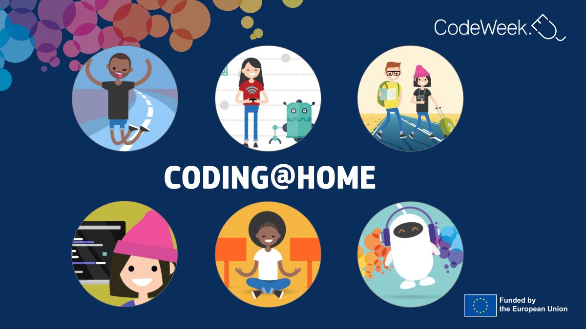🤖Cody and Roby is an #EUCodeWeek Coding@Home role-playing game featuring Cody the programmer and Roby the robot. Cody uses cards to give Roby instructions for how to move on a chequered board. Play Cody and Roby: codeweek.eu/resources/Codi… #coding