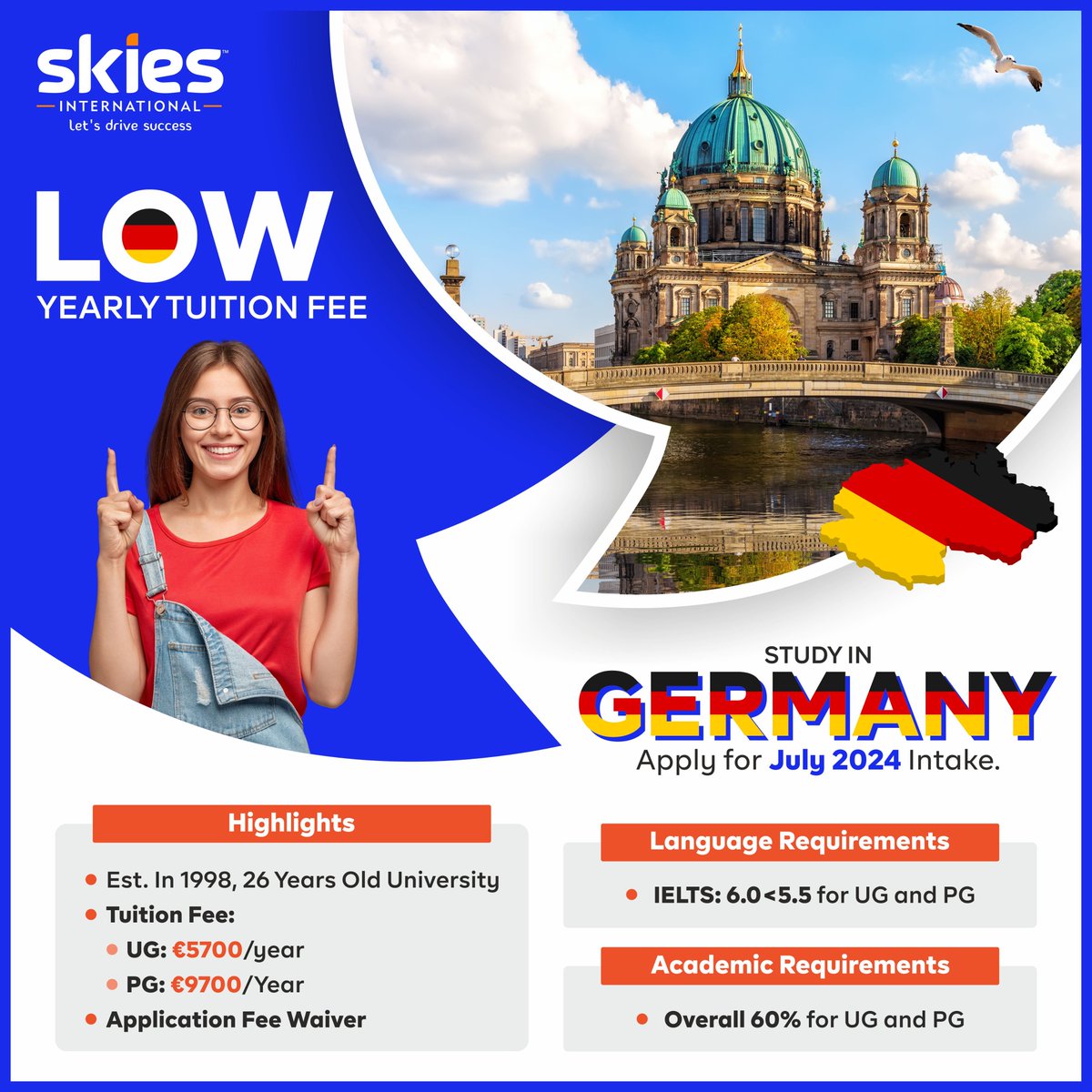 🌟 Unlock Your Path to Affordable Education in Germany!✨

Dreaming of studying in Germany without breaking the bank? Skies International Private Limited has got you covered! 🎓💼

#StudyinGermany #LowTuitionFees #AffordableEducation #SkiesInternational 🌟