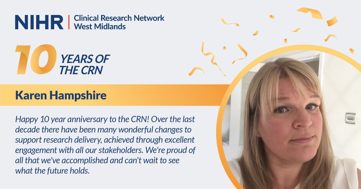 Karen, the Head of our Study Support Service, rounds off our reflections on 10 years of the CRN WM with pride in the past, and a look to the future.
