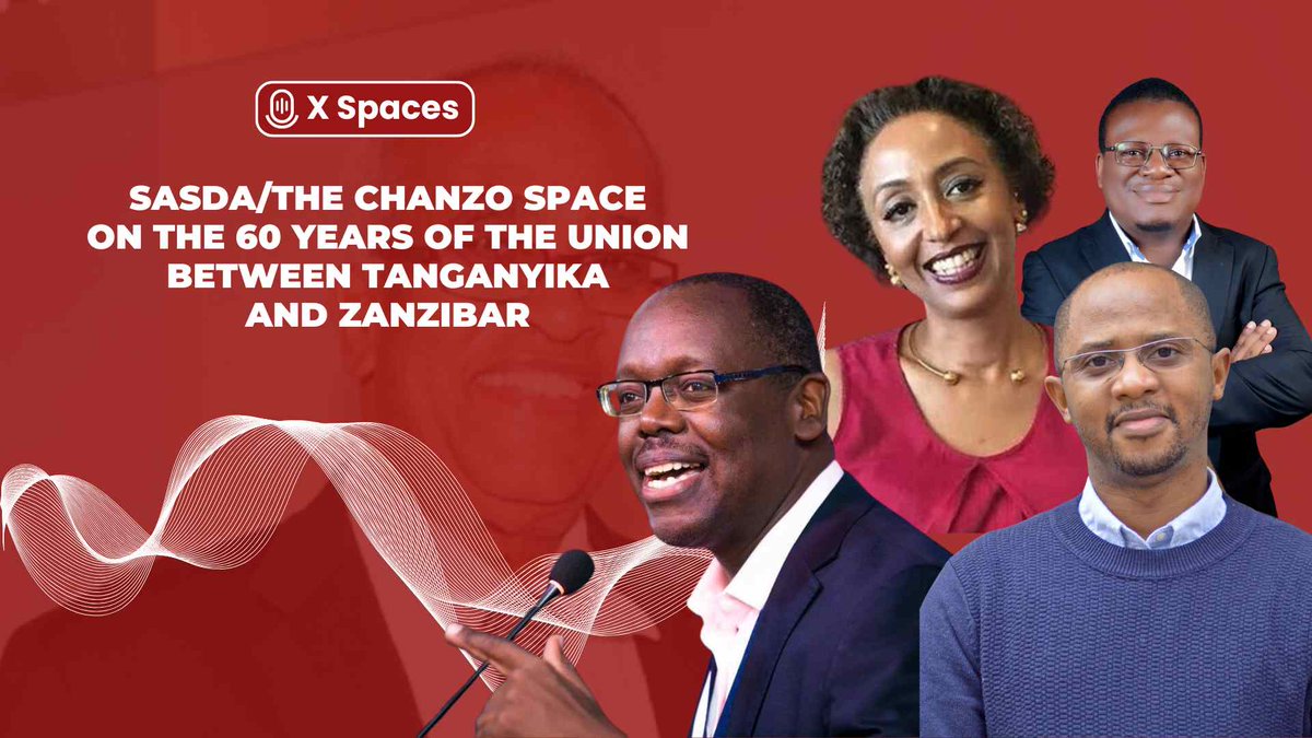 Tunapenda kutoa shukrani za dhati kwa @TheChanzo na wazungumzaji wetu @aeyakuze @tonytogolani @fatma_karume na @thomasjkibwana kwa mjadala uliofanyika ijumaa kuhusu Miaka 60 ya Muungano wa Tanganyika na Zanzibar. Bofya kusikiliza mazungumzo twitter.com/i/spaces/1Mnxn…