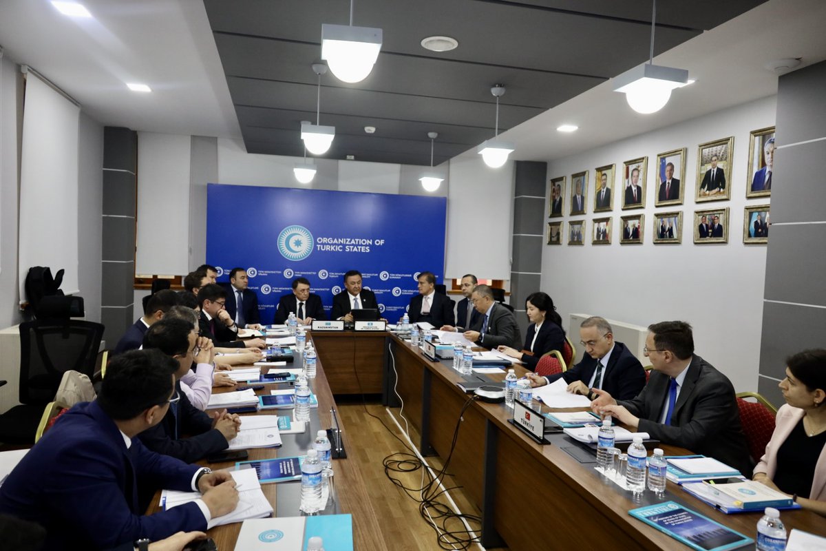 📢 HAPPENING NOW❗️ The 43rd meeting of Senior Officials Committee (SOC) of the Organization of Turkic States (OTS) kicked off at the OTS Secretariat premises in Istanbul. Over the next 2 days, delegations from the Ministries of Foreign Affairs of @Turkic_States will gather to…