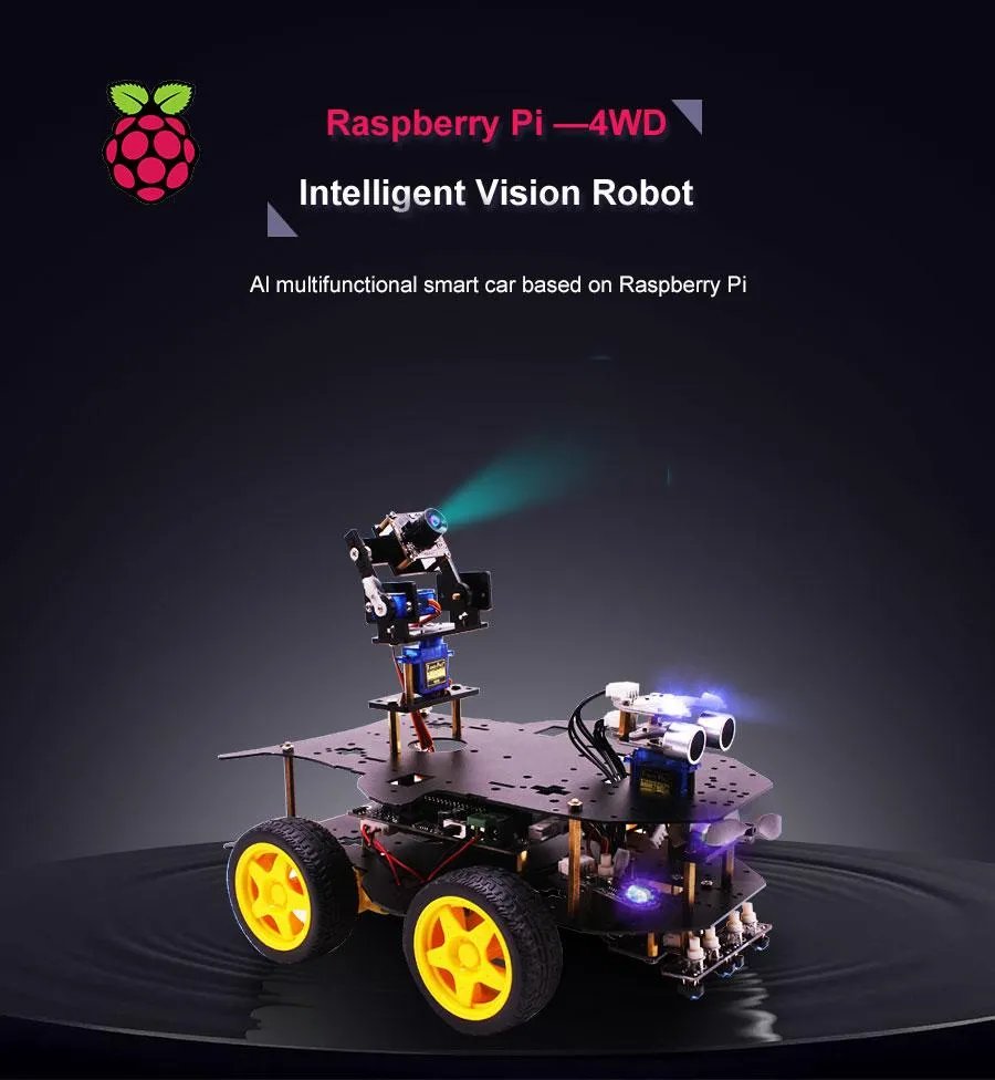 🤖 Descoperiți potențialul inteligenței artificiale cu Robotul 4WD Smart Car Learning!
Pasionații de AI, pregătiți-vă să vă duceți proiectele la un nou nivel cu Robotul 4WD Smart Car!

#Robot4WD #SmartCarLearning #AI #VisionAI #Robotică #RaspberryPi #Programarea #Educație #Hobby