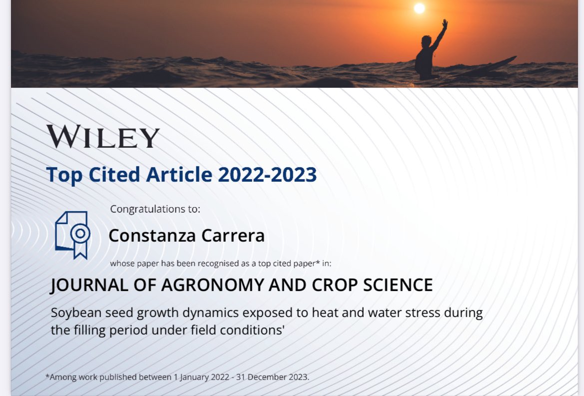 Happy to share our top cited article in 2022-2023 published in ‘Journal of Agronomy and Crop Science’.
doi.org/10.1111/jac.12…