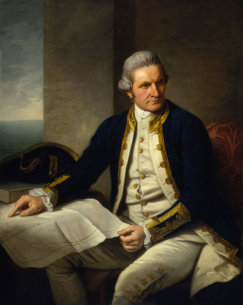Happy Captain Cook Day!

On this day, April 29, 1770, Captain James Cook landed at Botany Bay.

'Saw, as we came in, on both points of the bay, several of the Natives and a few hutts; Men, Women, and Children on the South Shore abreast of the Ship,'