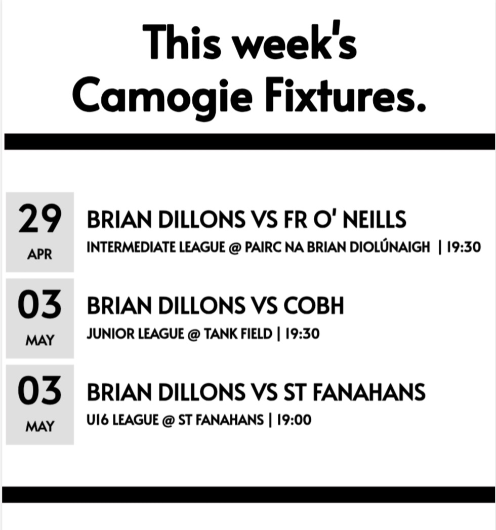 This week's camogie fixtures Get all the latest news on the Brian Dillons GAA app member.clubspot.app/club/brian-dil…