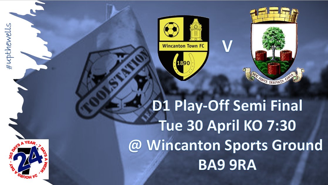 Up Next... After Saturdays, draw to AEK Boco. The play-offs are now settled. @CityWellsfc travel to @WincantontownFC tomorrow evening. With the head to head 1 win each this season, this will surely be one to watch. Come and support the boys in blue ⚽️ 💙 #upthewells