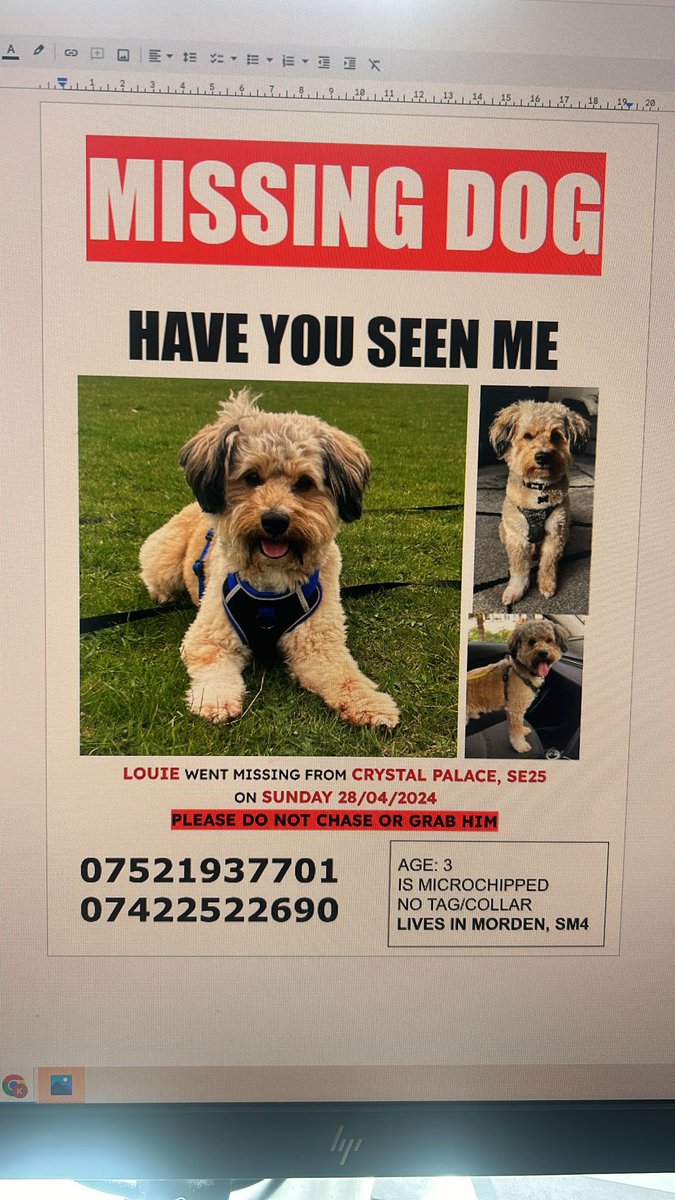 @rosiedoc666 @bs2510 @PcsharonPage @PetTheftUK @SheilaGarci2 @LindaFu73078079 @LisaClareRead2 @joannew0112 @WaterhousePat @4ourdogs @MsTKIndeed In touch with owners poster here with number .