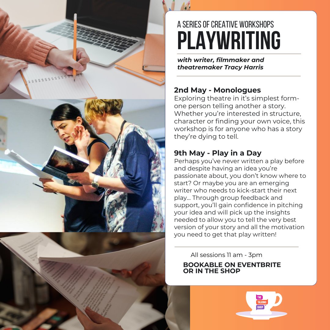 Following on from last week's brilliant 'Sparks of Inspiration' playwriting session, @tracybright is back this Thursday and next for two more workshops! All abilities welcome. Book at: eventbrite.co.uk/o/omidaze-prod… #EveryonesInvited
