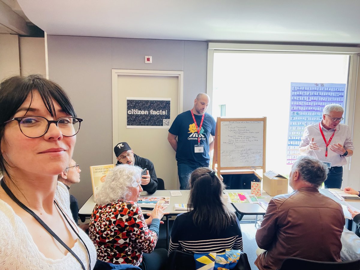 Ravie d'avoir fait 1 atelier Citizen Facts au <a href="/RECtlse/">Les Rencontres de l'Esprit Critique</a> ! 
- fact-checking de tout ce qui bouge🧑‍💻
- échanges d’outils &amp; méthodes🔍
Grosse concentation de talents de l'anti-fake  <a href="/FantineEtHippo/">Dre Fantine (& Hippocrate)</a> <a href="/VledTapas/">Vled Tapas</a> <a href="/Acermendax/">Acermendax</a> <a href="/LauredeMontalem/">Laure deMontalembert</a> <a href="/CaptainFact_io/">CaptainFact 🔎</a> <a href="/2vanssay/">Stéphanie de Vanssay </a> <a href="/OcRasoir/">Rasoir D'Oc</a>...#Joie☺️