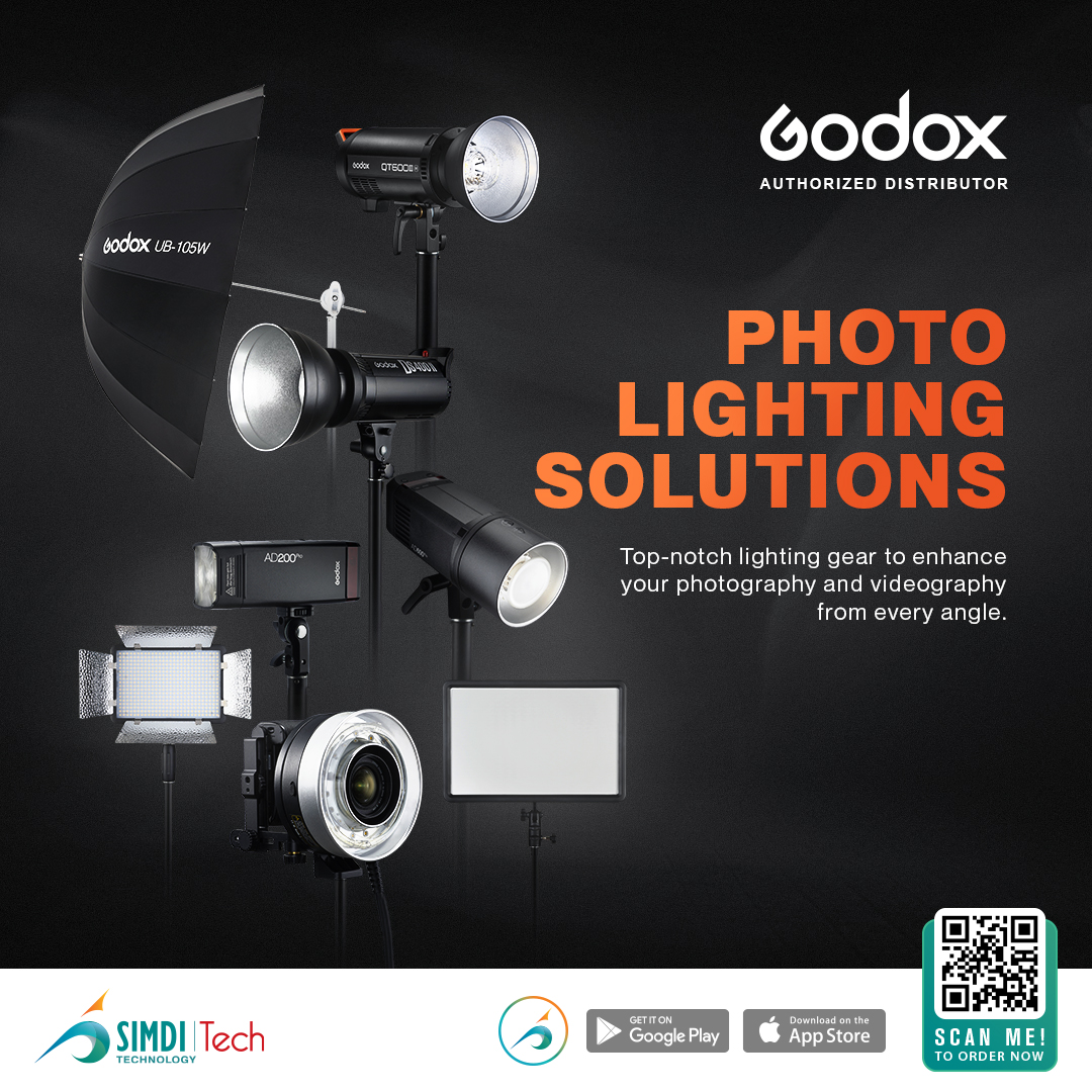 Capture the perfect moments or create stories with advanced photo lighting solutions. Enhance your photography skills with the world-renowned brand, “GODOX”.

Available from SIMDI Tech or order online from -
onelink.to/simdionline

#simdi #simdionline #simditech #godox