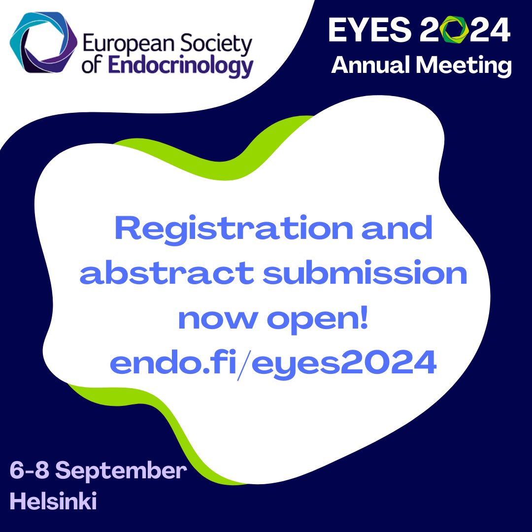 📯 Visit endo.fi/eyes2024 for more information and to register&amp;submit! <a href="/EYEScientists/">EYES</a> <a href="/ESEndocrinology/">European Society of Endocrinology (ESE)</a>