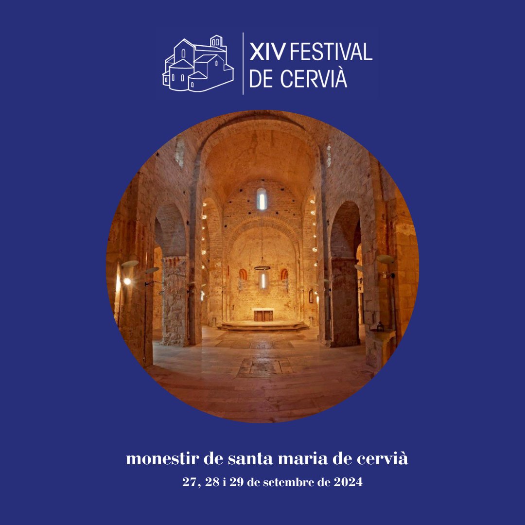 ibercamera's tweet image. Ens fa molta il•lusió presentar-vos el cartell de la 14a edició del Festival de Cervià ❤️🎶

📍 Església de Santa Maria de Cervià de Ter
🗓️ 27, 28 i 29 de setembre de 2024
🎟️ ibercameragirona.cat/ca/festival-ce…