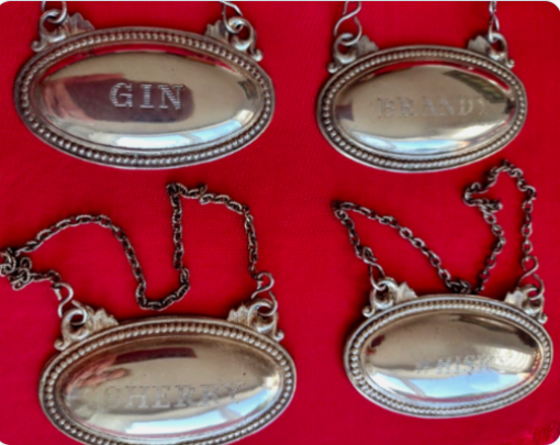 ebay.co.uk/itm/1561782012…………   

4xVintage DECANTER LABEL Set GIN BRANDY WHISKY SHERRY Silver plated FREE UK P&P
 #whisky #brandy #gin #sherry #label #drinks #Bar #gifts #vintage #interior #collector #homedecor #4boyfriend #Presents #Birthday #Oldies #Mancavers #fathersdaygift