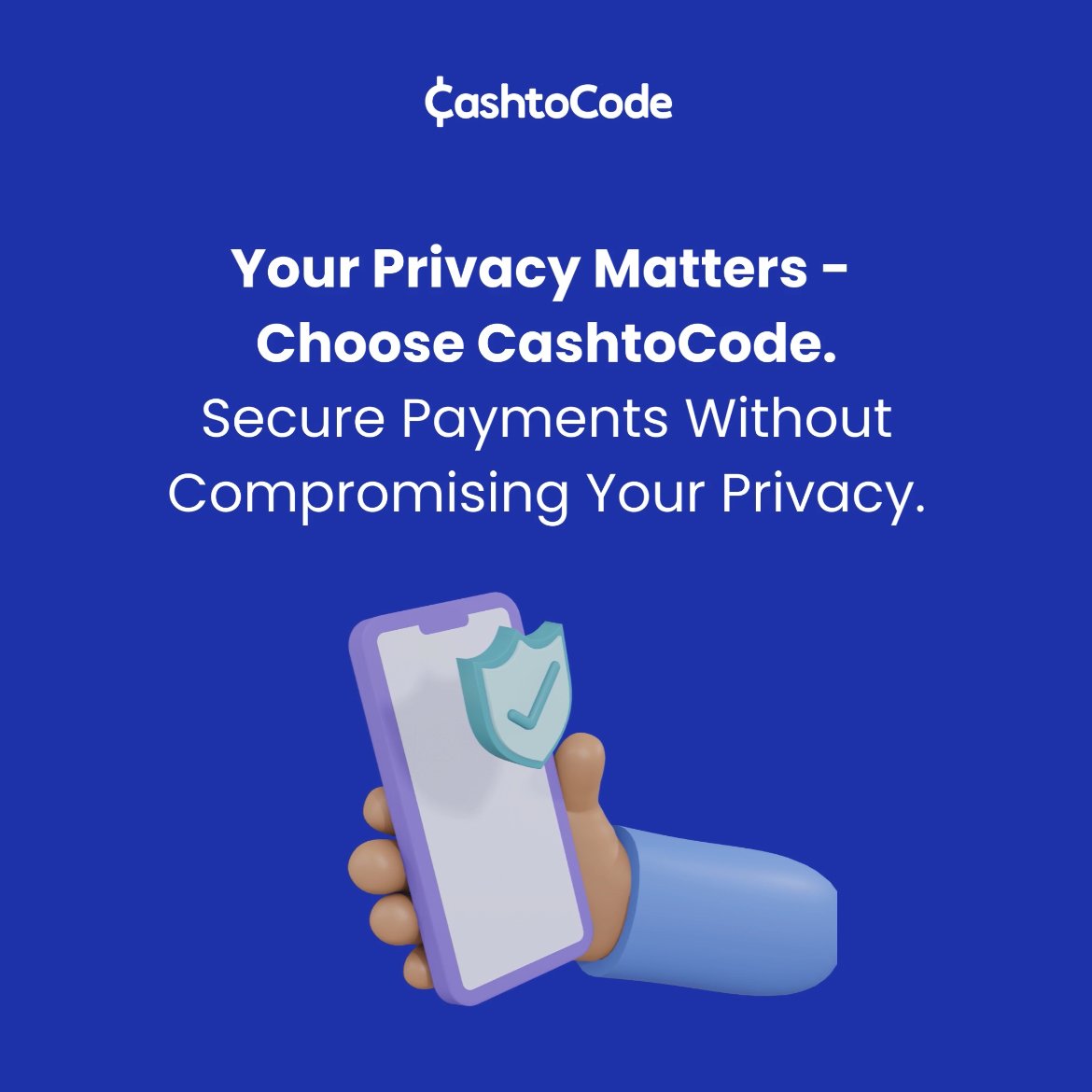 Your privacy is non-negotiable. Choose CashtoCode for secure payments without compromising personal information. Your data, your control.

Protect your privacy with every transaction!
🔗cashtocode.com
#PrivacyMatters #SecurePayments #CashtoCodePrivacy