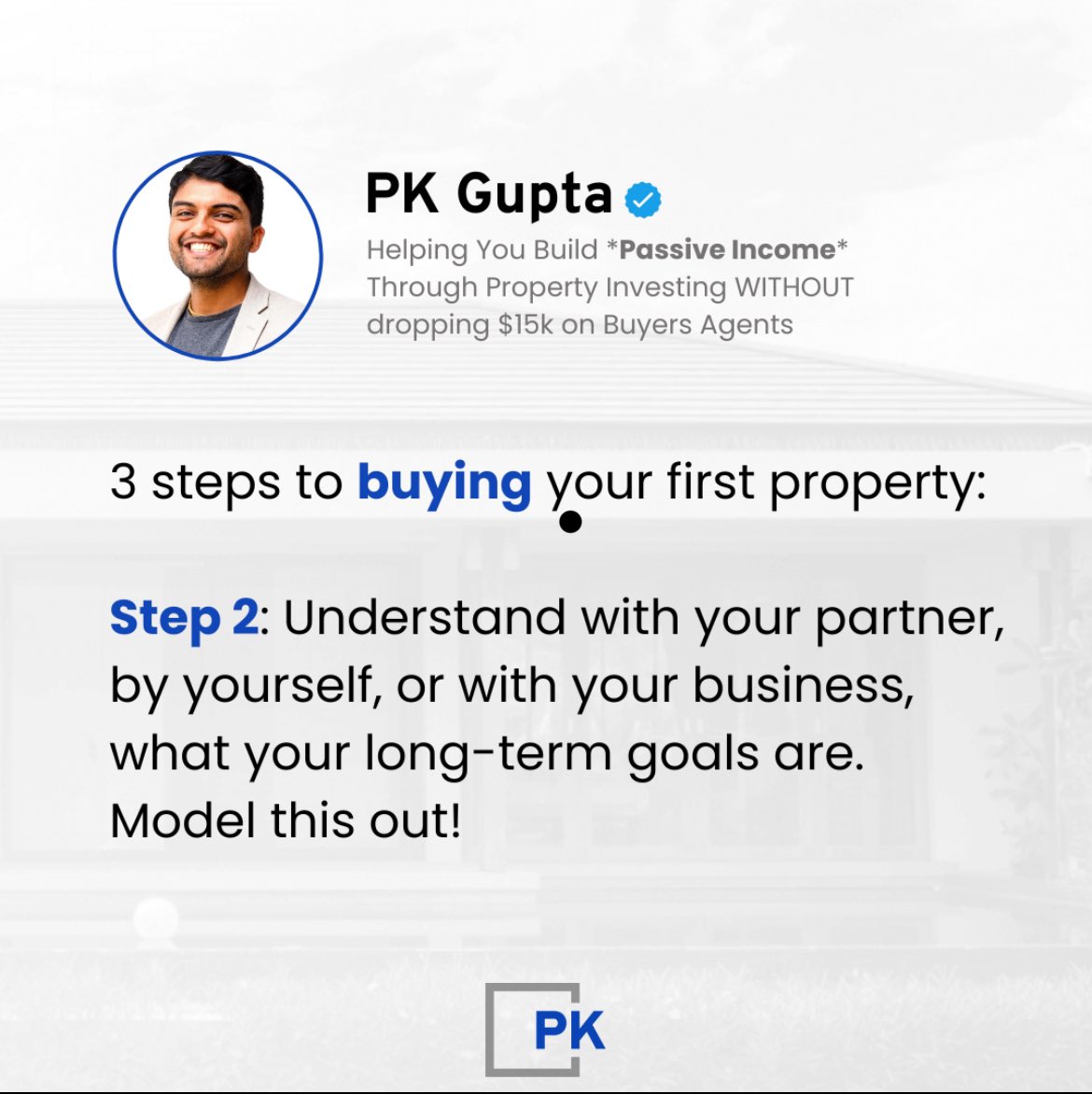The second step to buying your first property is to understand what your long term goals are with property investing! Model this out in detail so you know where you are at every step of the way!

#realestate #realestatelife #realestateinvestor #realestateinvesting #passiveincome…