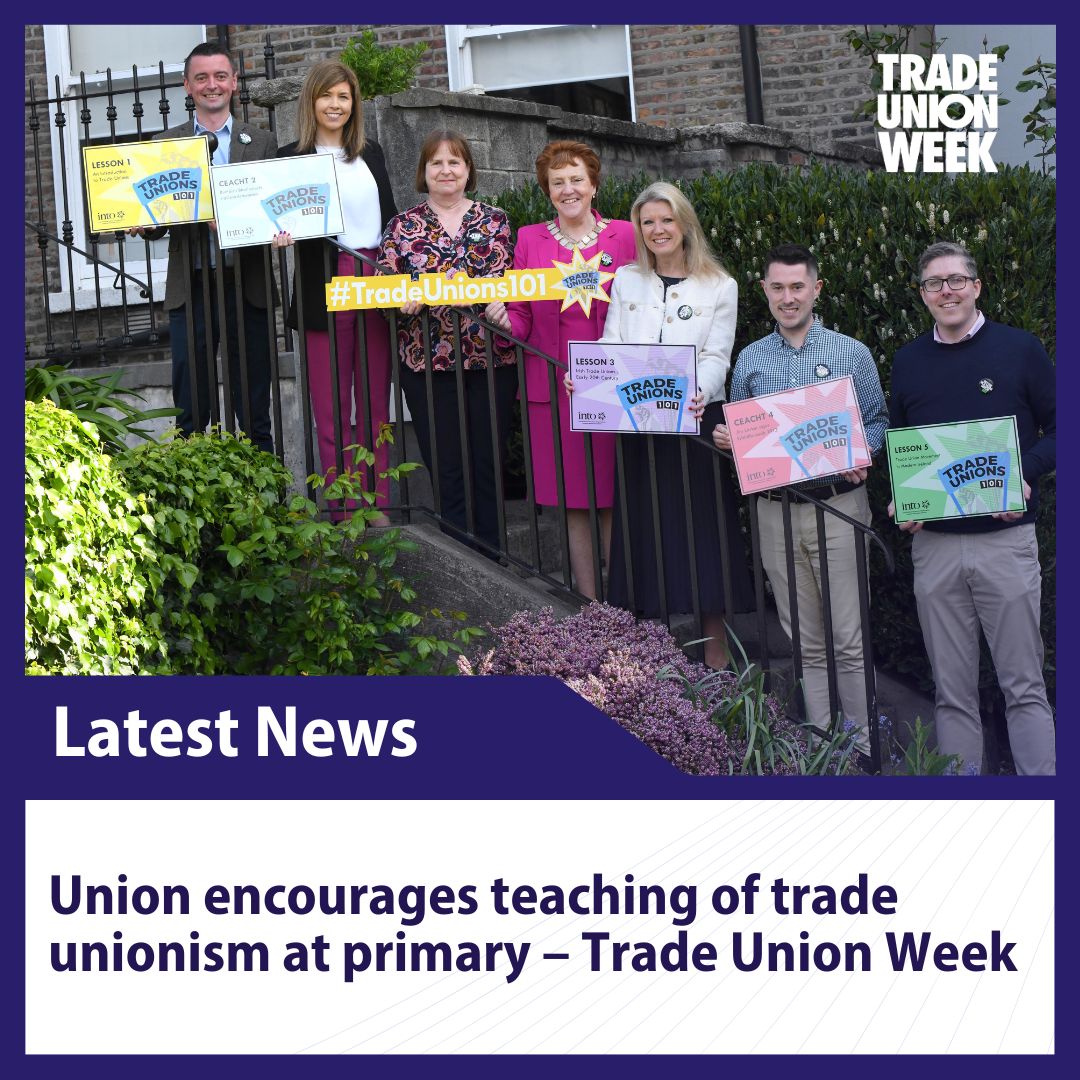 To coincide with the launch of Ireland’s first #TradeUnionWeek today, the Irish National Teachers’ Organisation is encouraging discussions around the role of trade unions in Irish society in primary schools across Ireland. #BetterInATradeUnion 🔗 See: ow.ly/uNcl50RquZ2