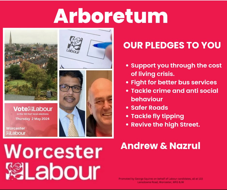 Use your votes and end the chaos. Vote Andrew and Nazrul for ARBORETUM