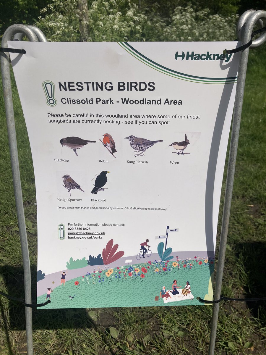 Take note. Many birds nesting the park now - not just the ones on the ponds. Please do what you can to protect them, especially the lovely singers.