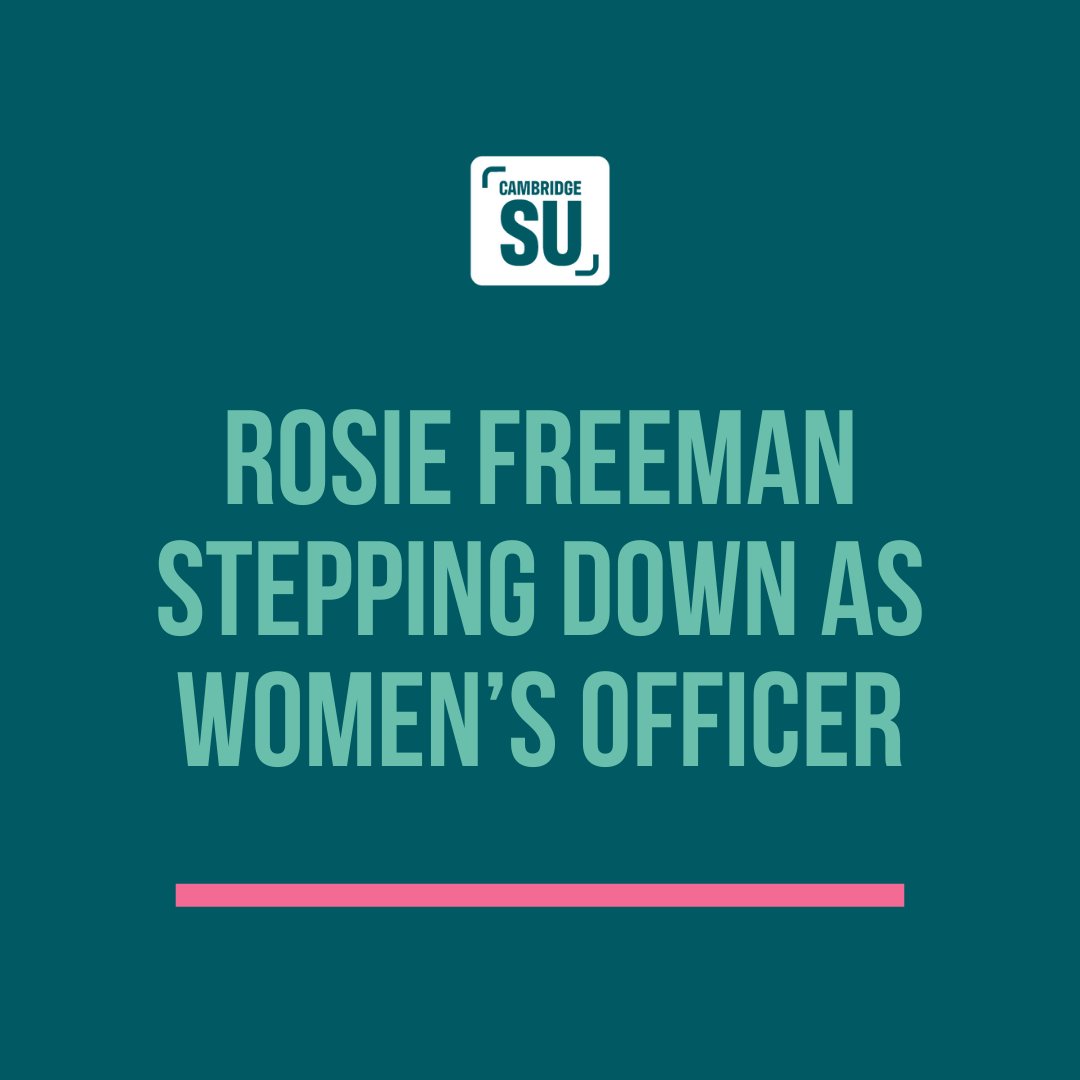 Rosie Freeman stepping down as Women's Officer bit.ly/3JJgfxy