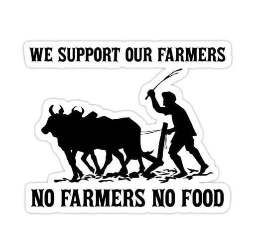 Stand with Farmers     🚜
No Farmers No Food  

#StandwithFarmers