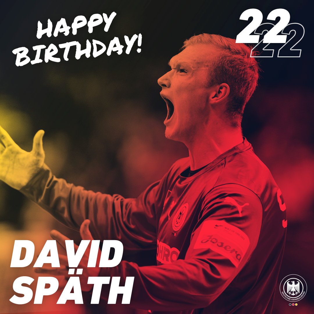 Doppelgeburtstag! ✌️🥳

Unser Überflieger Renars Uscins und unser Emotionsbolzen David Späth werden heute 22 Jahre alt. Wir gratulieren beiden ganz herzlich! 🎂

#WIRIHRALLE #aufgehtsDHB #Handball