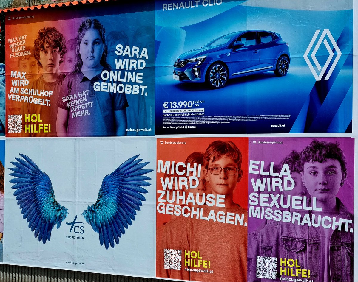 Blick vom Belvedere, im wahrsten Sinn des italienischen Wortes. Anti-Missbrauchs-Kampagne. Eindrücke aus Wien. Vienna 🇦🇹