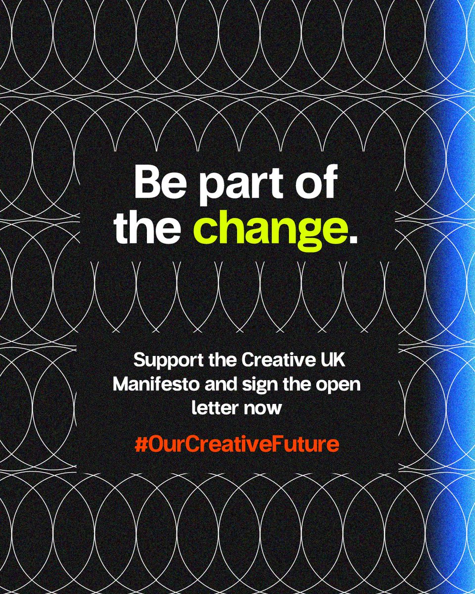 There’s an ‘I’ In Idea, There’s ‘Art’ In Artificial Intelligence. The future of IP pivots on the UK’s top-tier IP & copyright regime being maintained and enforced. Be part of the change. Support & sign: hubs.ly/Q02vjyQ_0. #OurCreativeFuture 🖌️ @BabakGanjei