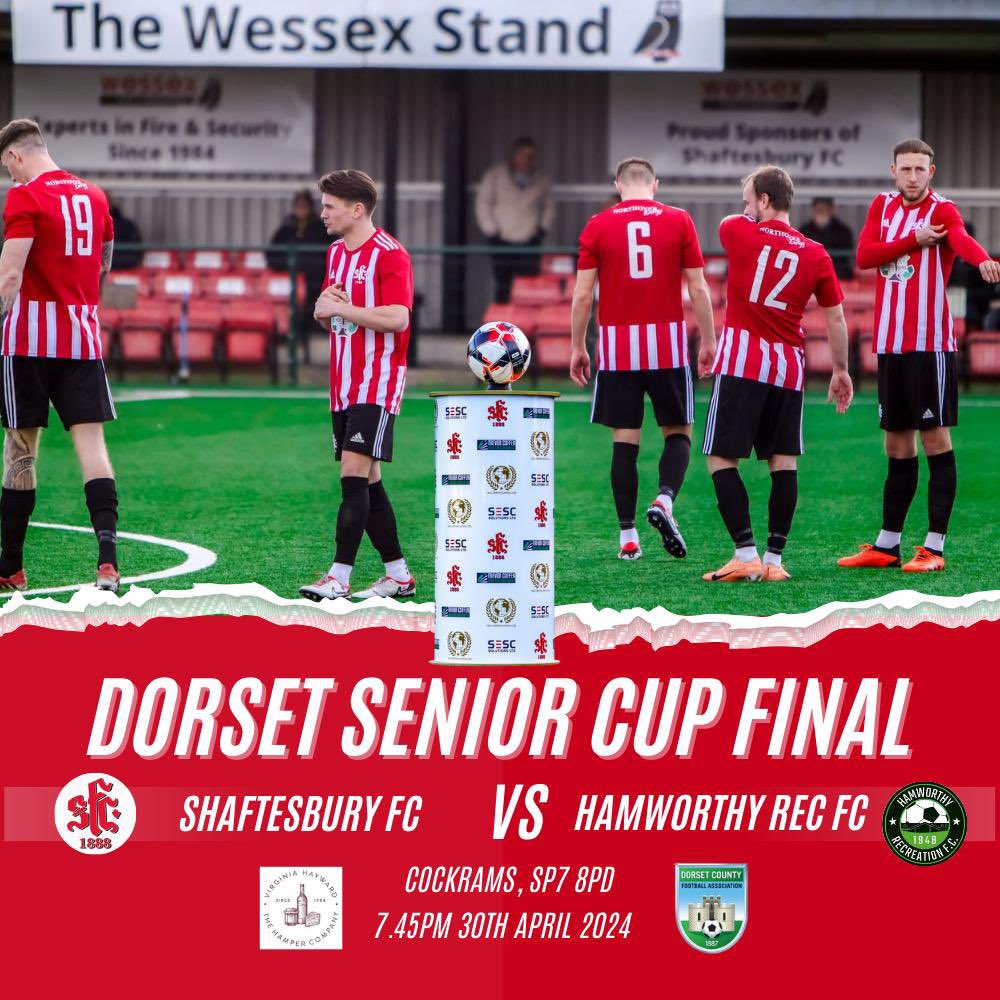 🚨 TOMORROW🚨 Dorset Senior Cup Final 🏆 🆚@Ham_RecFC Our Match Sponsors: ⭐️Virginia Hayward - The Hamper Company⭐️ 📅30/4/24 🕘 7.45PM 📍SP7 8PD #uptherockies Match preview 🔗 tinyurl.com/mr3y69sv #wessexleague #shaftesbury #SFC @swsportsnews @NonLeagueHQ1…