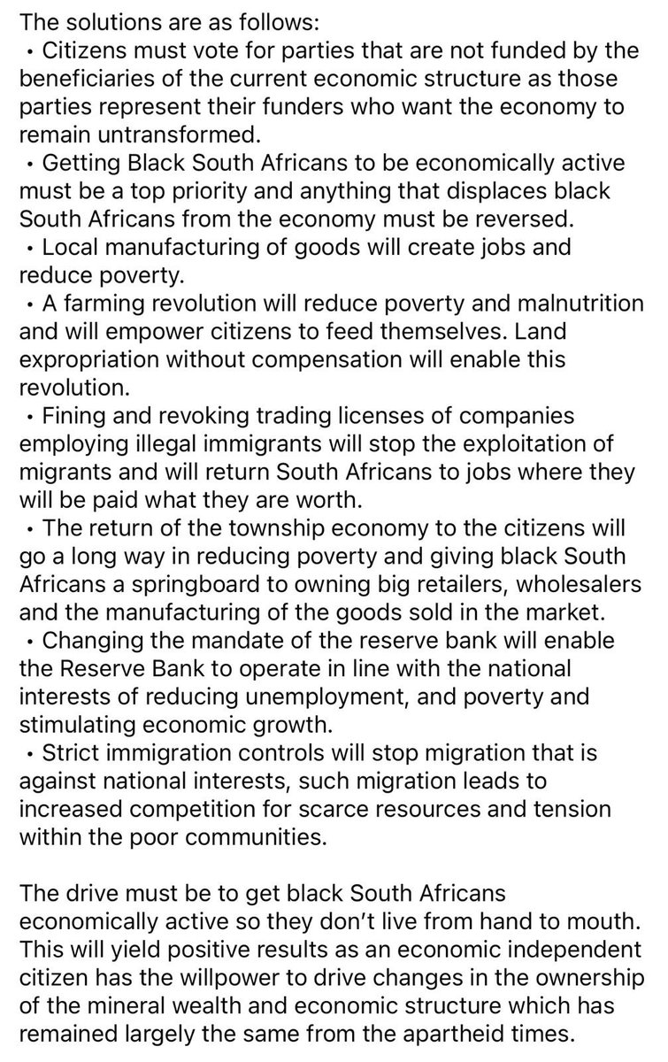Poverty and Unemployment in South Africa is by design !! The high poverty and unemployment levels in this country are all deliberate.
