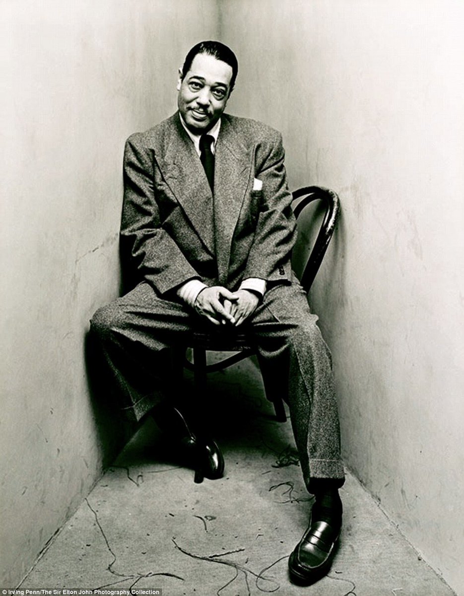 Composer, pianist, and leader of a jazz orchestra Duke Ellington Born on this day, in April 29, 1899.
photo: Irving Penn (1948)