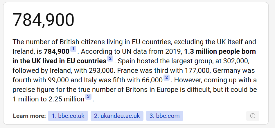 6m EU citizens applied to settle into Britain. 784k Brits settled in the whole of the EU excluding Ireland. Almost 1:10 ratio. And WE PAID THEM! How stupid were we? 🤔 #Brexit