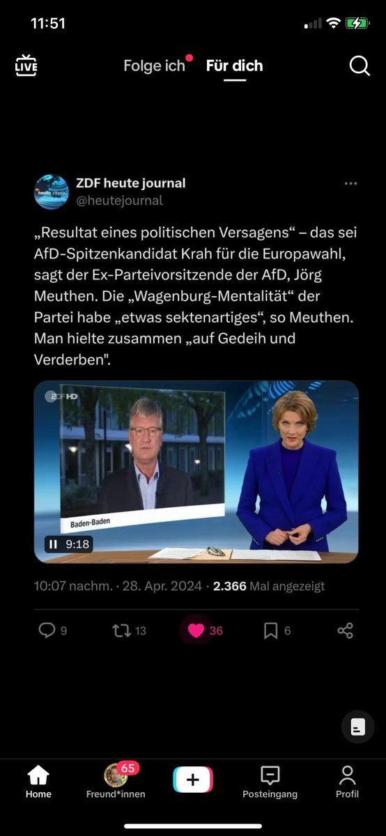 Wie oft assoziiert man die #AfD bereits mit einer Sekte - jetzt sagt es sogar einer ihrer Ex-Führer, #Meuthen. #AfDwirkt #Deutschlandabernormal? #Sekte #Faschismus #Landesverrat