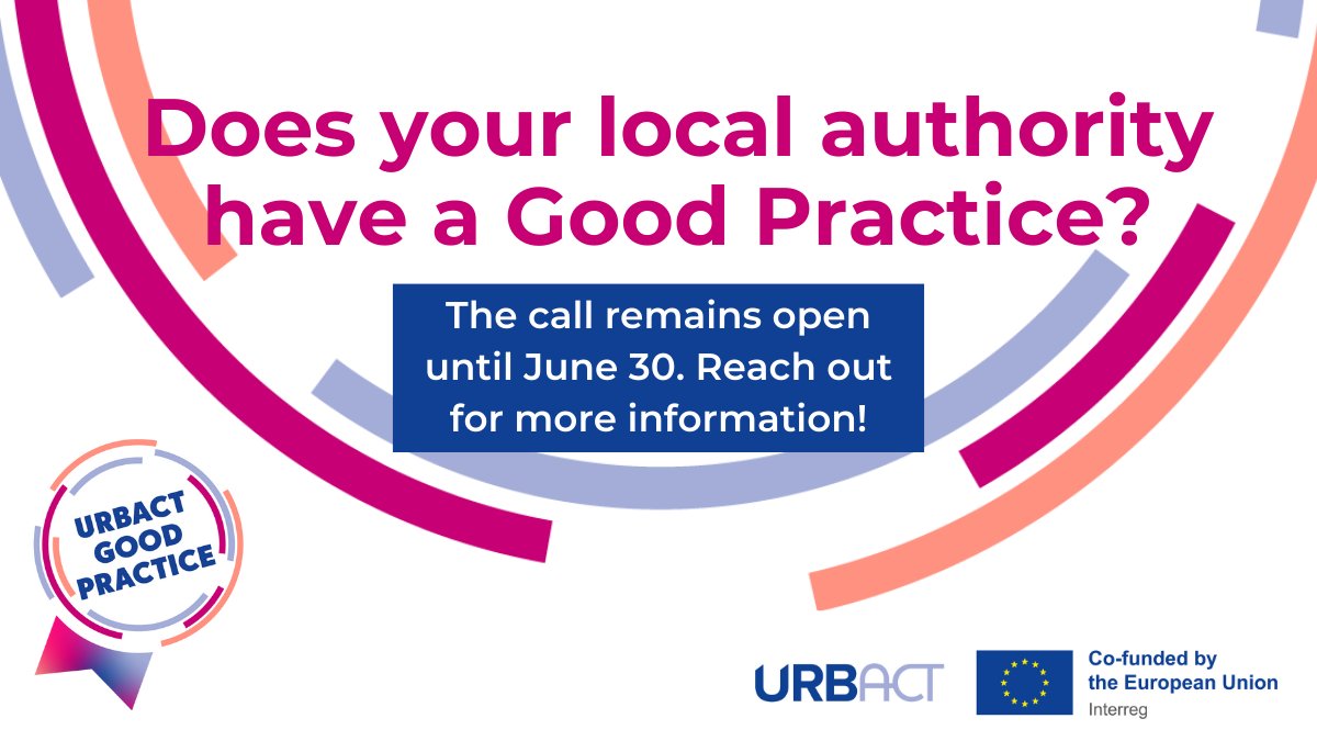 📢The @URBACT call for Good Practices remains open for 2 more months, ending on June 30. Learn more about this call here: urbact.eu/get-involved Any local authority staff in Ireland wanting to know more, email Karl with any questions at kmurphy@emra.ie