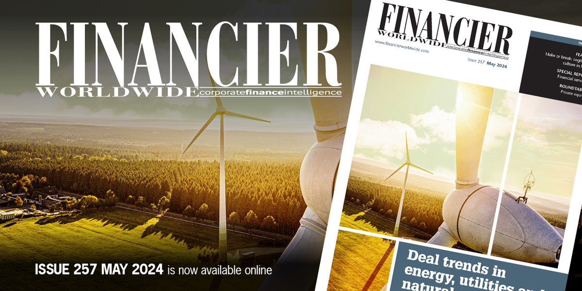 The new May 2024 issue of Financier Worldwide features a cover story on deal trends in #energy, #utilities and #naturalresources, a special report on #financialservices, and a roundtable on #privateequity. Find out more here: tinyurl.com/4csfmr4f #aml #cft #esg