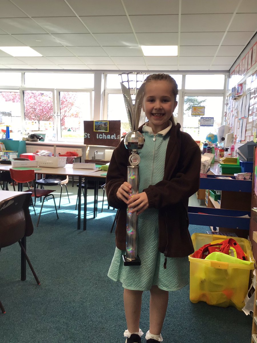 This lovely P3 girl won this fantastic trophy from AD Extravadance!￼ #widerachievement