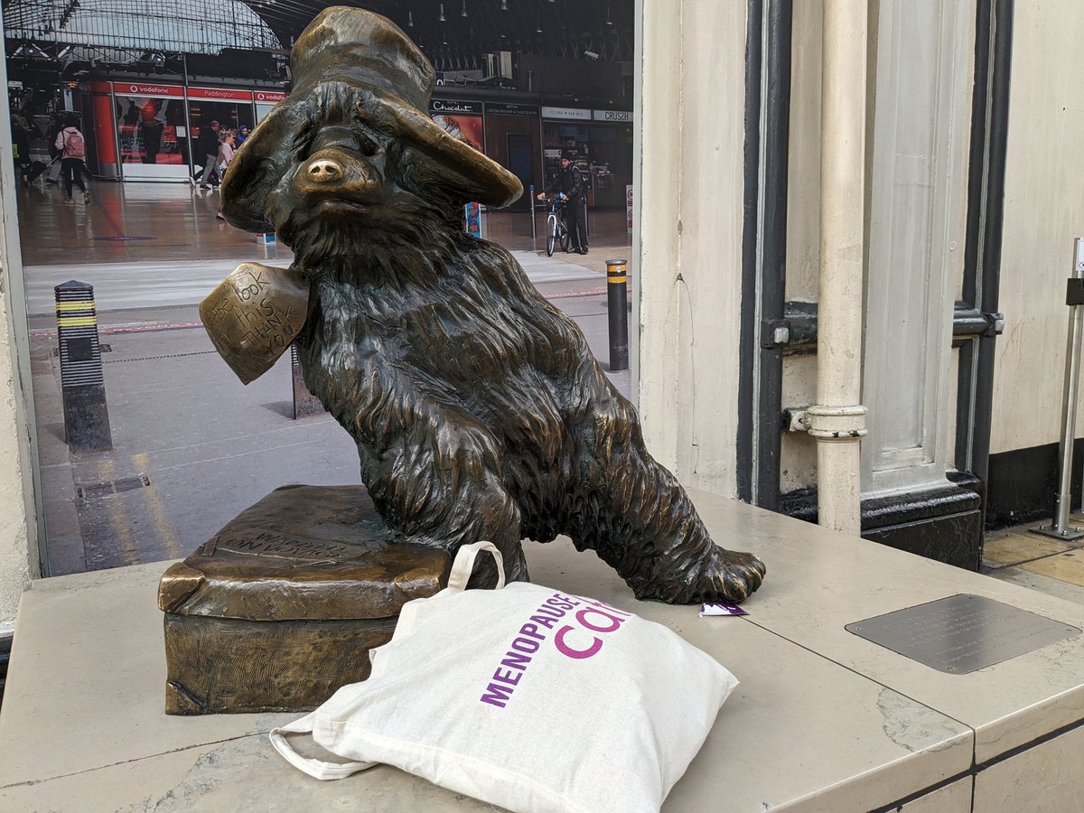 The Menopause Cafe bag loves sitting at the front on a double decker bus, don't you? Where was she this morning? #MysteryLocation