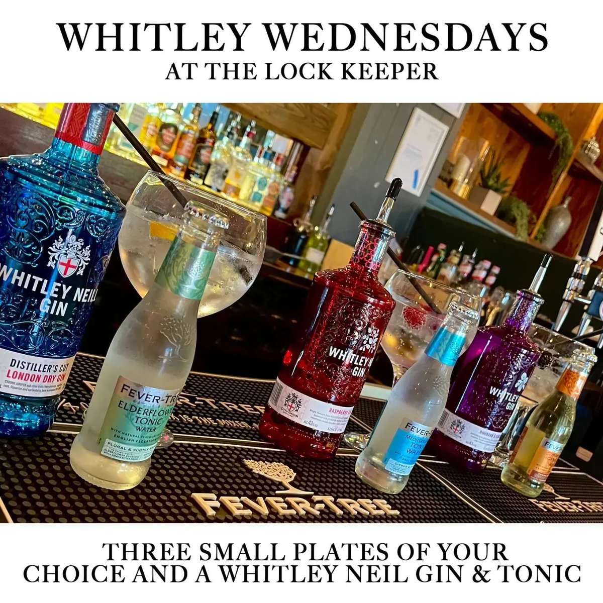 Head to The Lock Keeper for their Whitley Wednesdays ... Three small plates of your choice and a Whitley Gin & tonic 🙌 £17.50 tastecheshire.com/places-to-eat/…