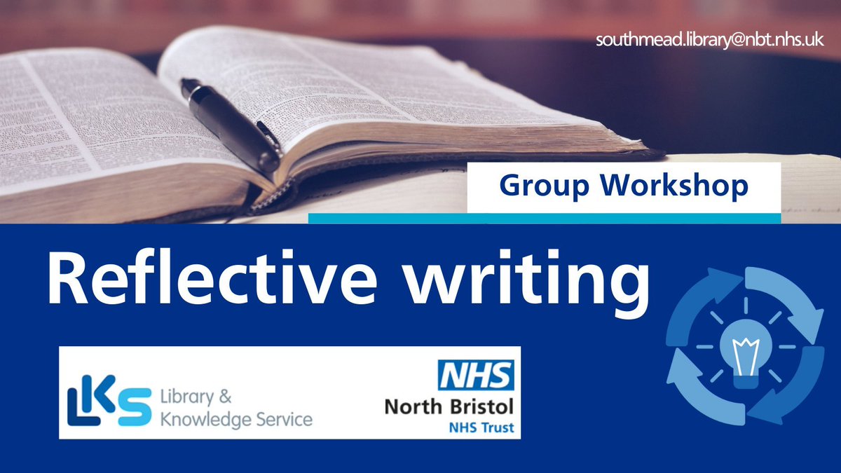 Learn how to write reflectively✍️, to support revalidation for professional registration or CPD courses. Next dates- Wed 15th May, 11am-12pm Wed 26th Jun, 1-2pm Book up on LEARN 🤩 @NSnahper @PandTNBT @MedicineNbt @NmskNbt @NBT_QSIT @PhysioNbt @NBTStaffExp @ResearchNBT