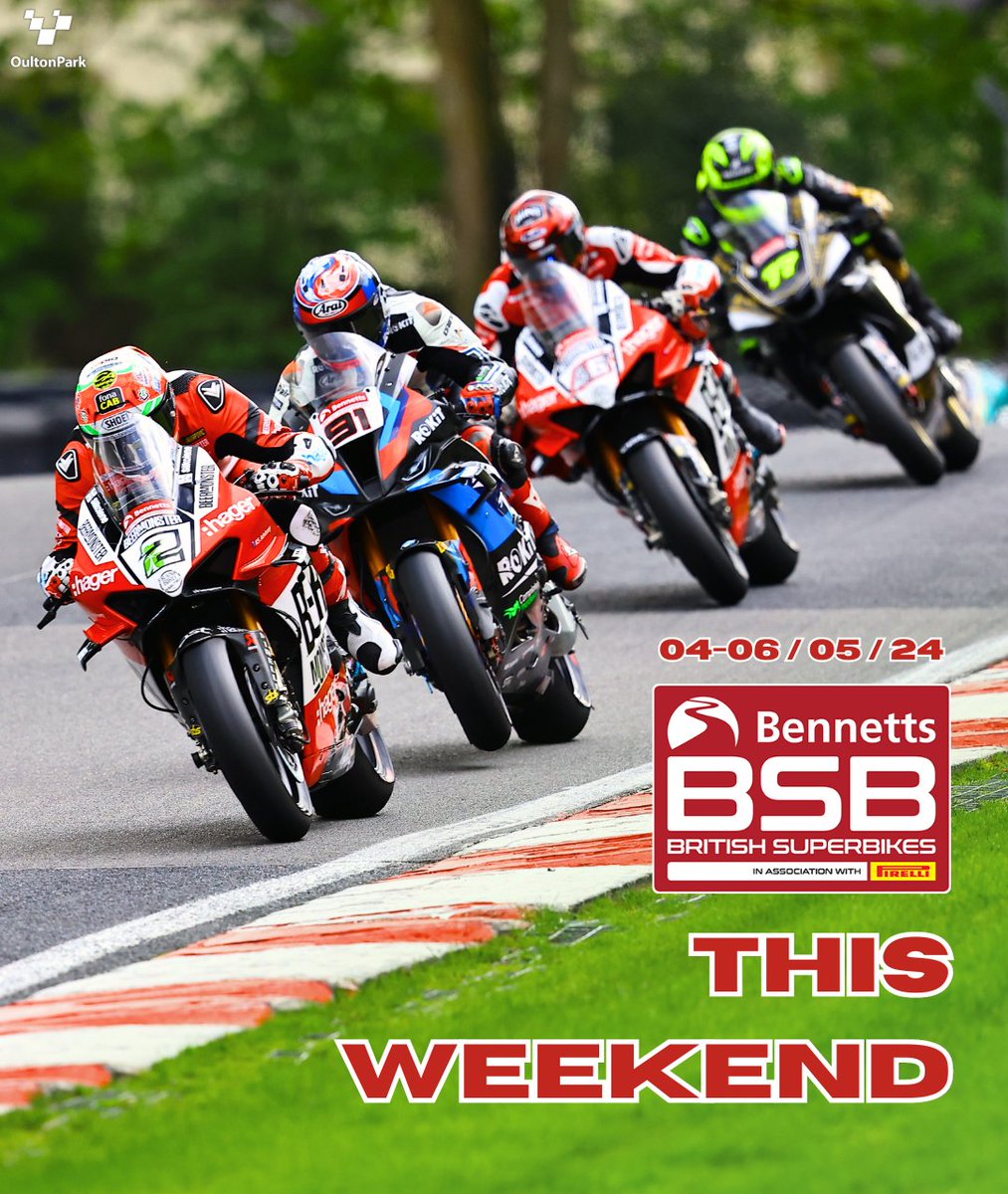 Could a bank holiday get any better than this?? 🤩🤩

@OfficialBSB is back this weekend, Saturday 4 - Monday 6 May 🏍💨

📲 Find out more: oultonpark.co.uk/2024/may/benne…
