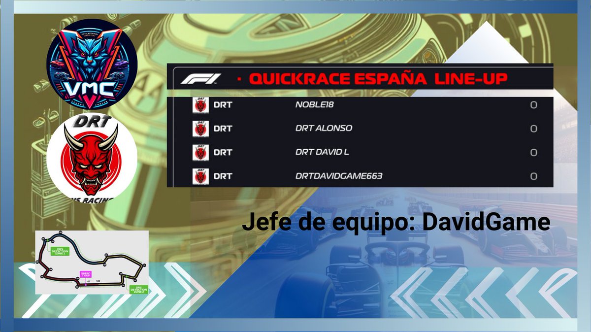 VMC_Tv's tweet photo. Comienza la fase regular de la 2ª #QuickRace!!
Estas son las parrillas de los equipos para hoy: https://t.co/lenuwTlZbz