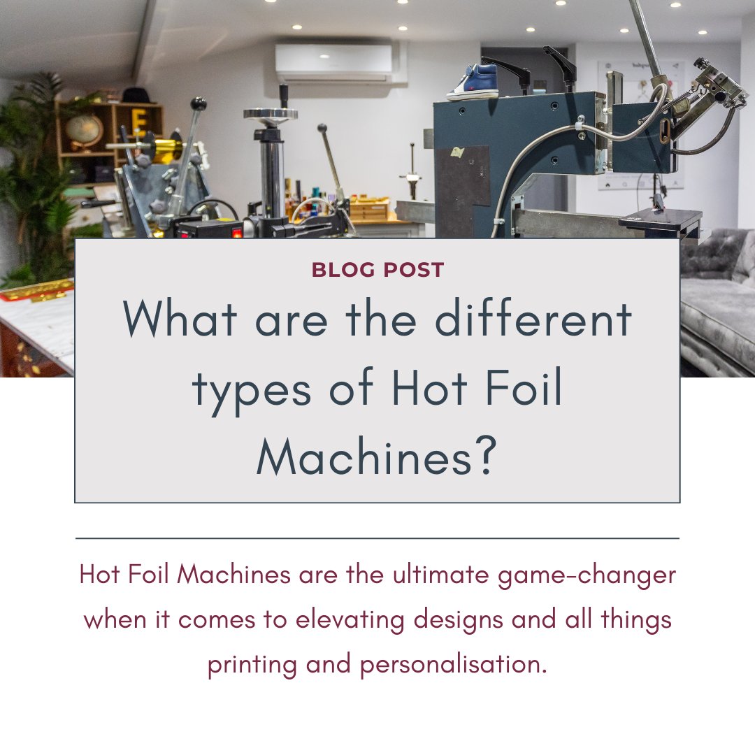 Hot Foil Machines are the ultimate game-changer when it comes to elevating designs. Discover the different types of hot foil machines and what they have to offer in our latest blog: ow.ly/AJLC50R40Wi #HotFoilMachines #MakeItShiny #MetallicElephant