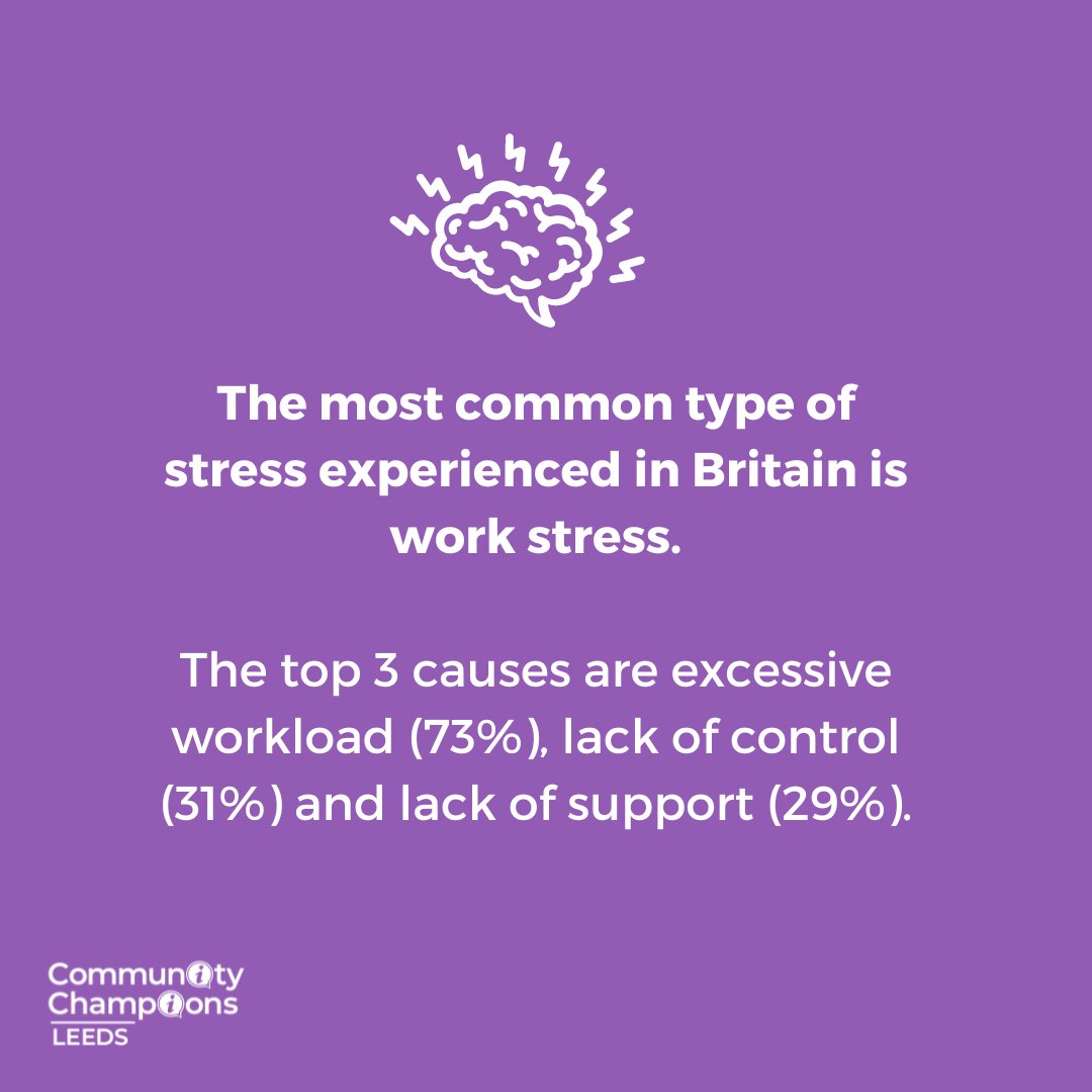 Many different situations or life events can cause stress. If you're struggling with stress at work, understand the cause and communicate the support you need. Take action to relieve it and don't allow yourself to be consumed by it. Well-being services ow.ly/cbNJ50Rj28f