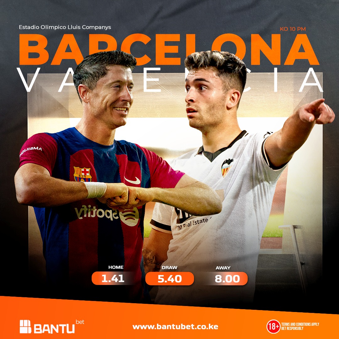 Napeana Free Stake for the first 30 sign-ups Barcelona vs Valencia sshortly.net/YUXW9q Tumia Promocode : BANTUGD