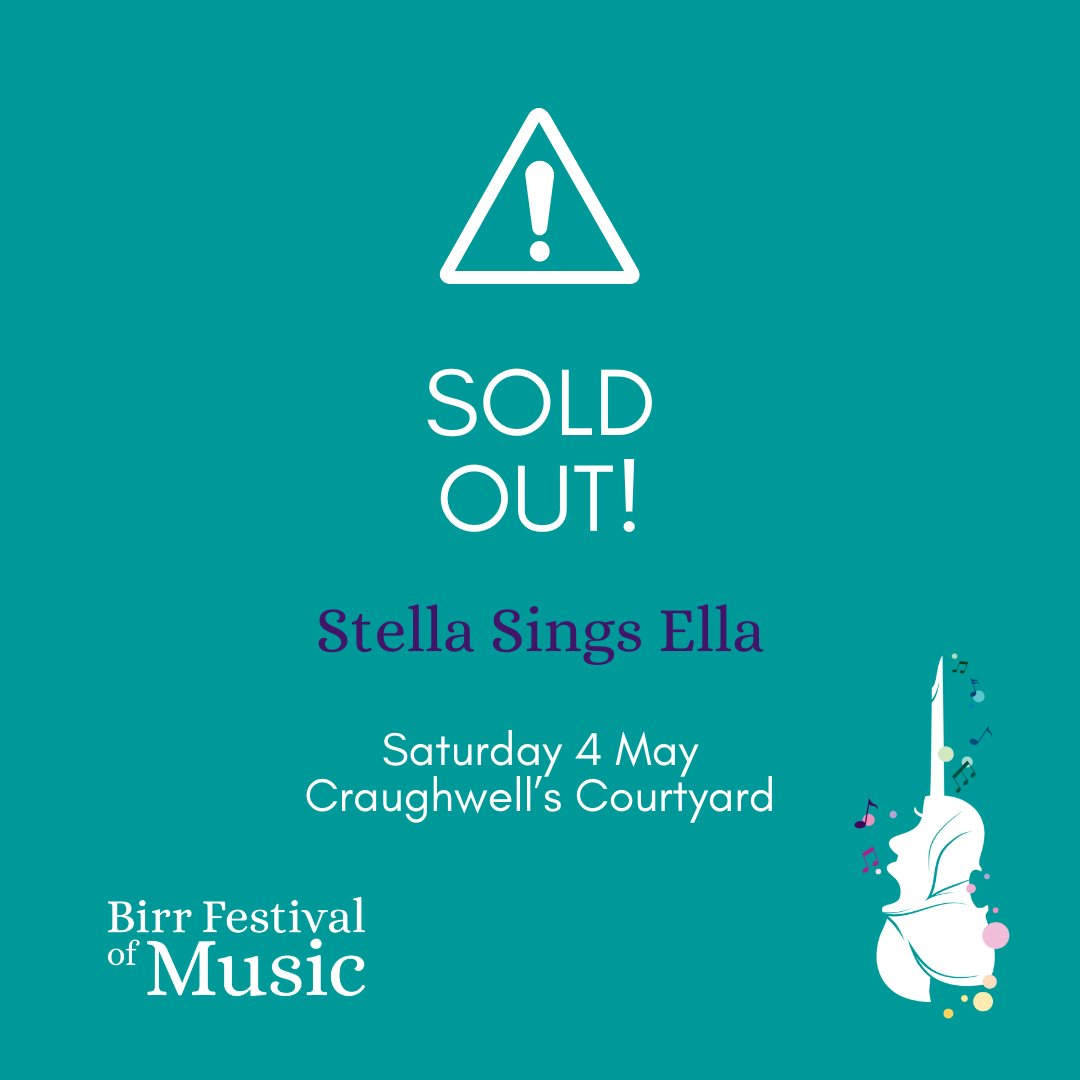 🖐️ Important ❌ SOLD OUT Stella Sings Ella 🗓️ Saturday 4 May 📍 Craughwell's Courtyard This event is now SOLD OUT. It will not be possible to operate a Waiting List at this time, so please only attend the venue if you purchased tickets. ☺️