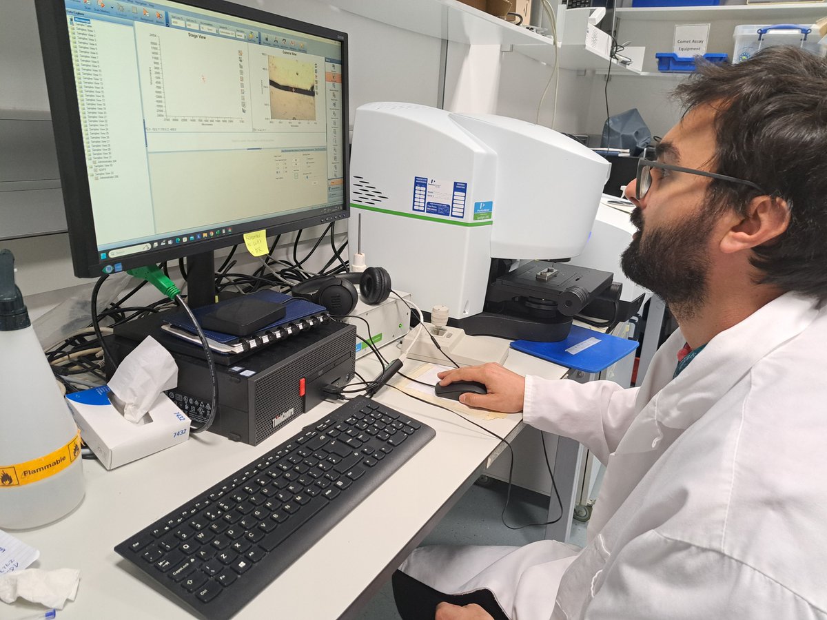 Our group member @joaomigpereira has been busy working with his supervisor @CezzaLew at @ExeterMarine 🌊✍️🔬For several weeks, João has been identifying microplastic polymers of deep-sea sinking particles with the FTIR!