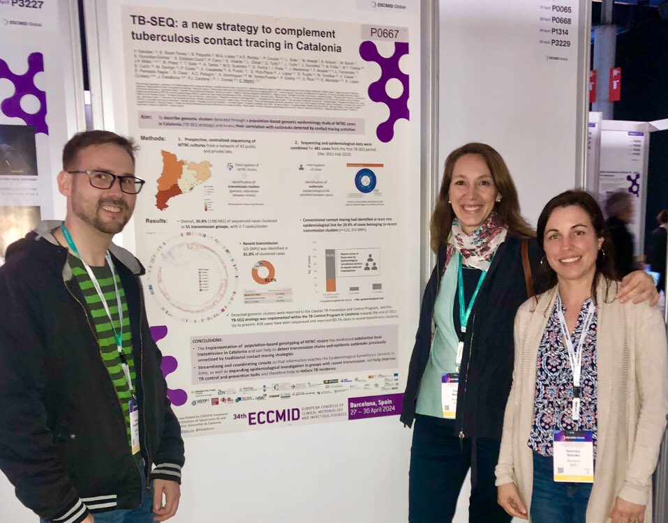 ElisaMartro's tweet photo. Great #ESCMIDGlobal @ESCMID day yesterday including oral 16S &amp; poster #TBseq presentations, great discussions for lunch with @drive_eu https://t.co/7WxDUth2px partners, afternoon with Darío García de Viedma and co. &amp; for dinner with #ESGMYC study group 🤩
And more to come today! https://t.co/b7RzDz8RLf