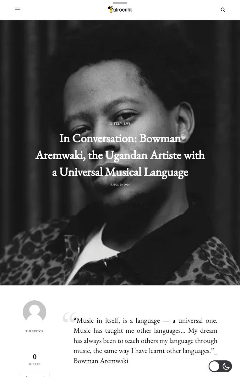 So, I had an amazing interview with @afrocritik with @FrankNjugi, a Kenyan Writer, Culture journalist and Critic. 
Check it out here!

afrocritik.com/in-conversatio…

#PUBLICNOTICE #BOWMANAREMWAKI