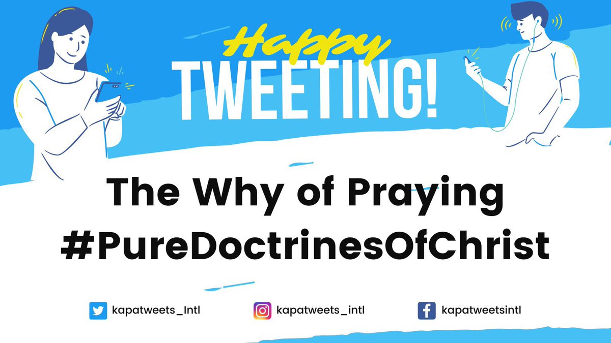 A blessed Monday, Kapatweets! 😊

Thanks be to God today is the 2nd week of our Mass Indoctrination sessions. Let’s start tweeting!

Our tagline and hashtag are:
The Why of Praying
#PureDoctrinesOfChrist